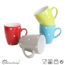 12oz Farben-Glasur-Punkt-Kaffeetasse